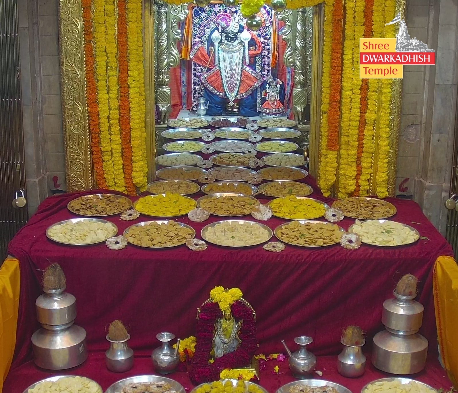 The Annakoot darshan at Dwarkadhish Temple, Dwarka (Photo: Dwarkadhish Temple)