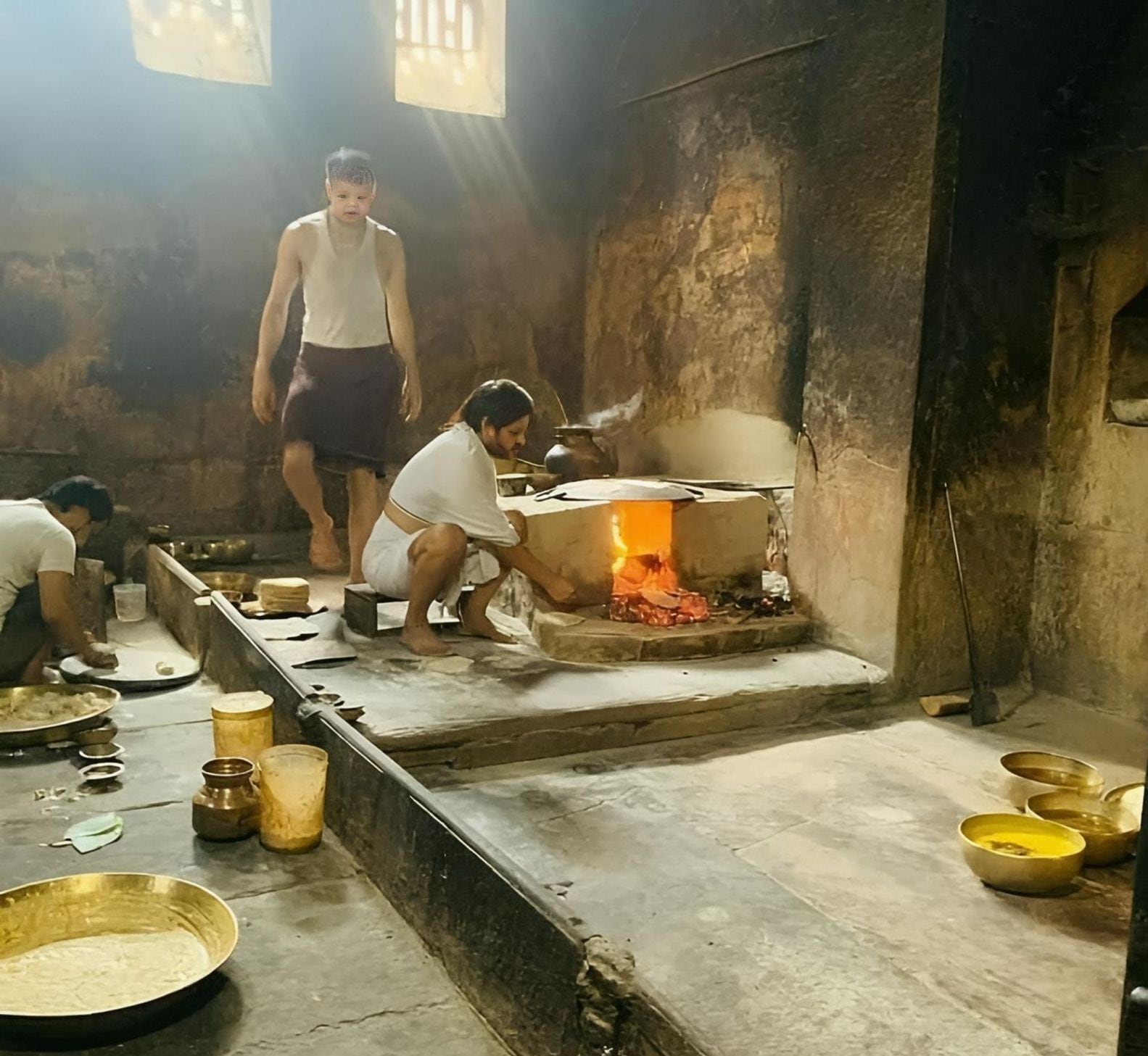 Bhog being prepared at the 486 years old rasoi