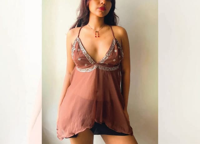 They also sell fitted Y2K tops, which are sold out almost instantly. (INSTAGRAM/@BOMBAYCLOSETCLEANSE) They also sell fitted Y2K tops, which are sold out almost instantly. (INSTAGRAM/@BOMBAYCLOSETCLEANSE)