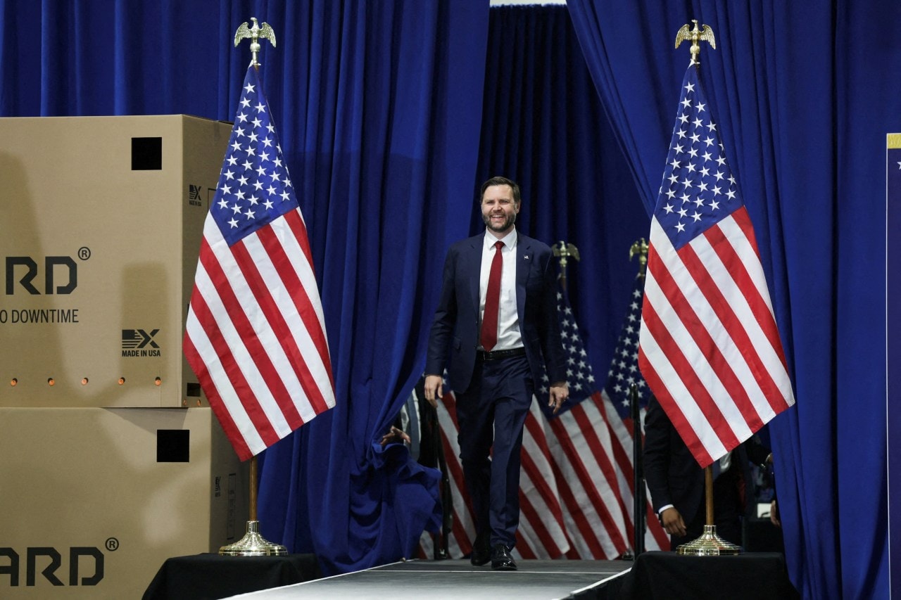 Vice President JD Vance in Des Moines, Iowa, in May. Vice President JD Vance in Des Moines, Iowa, in May.