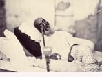 Bahadur Shah Zafar, the last Mughal emperor in a photograph taken in May 1858, while he was awaiting trial in Delhi for his role in the revolt of 1857. (Getty Images)