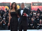 CORRECTION / Lawyer Amal Clooney and US actor George Clooney, attend the red carpet event ahead the screening of �Ink� and the Opening ceremony of the 83rd International Venice Film Festival, at Venice Lido on September 2, 2026. (Photo by Tiziana FABI / AFP) / �The erroneous mention[s] appearing in the metadata of this photo by Tiziana FABI has been modified in AFP systems in the following manner: [�Ink�] instead of ["Hink"]. Please immediately remove the erroneous mention[s] from all your online services and delete it (them) from your servers. If you have been authorized by AFP to distribute it (them) to third parties, please ensure that the same actions are carried out by them. Failure to promptly comply with these instructions will entail liability on your part for any continued or post notification usage. Therefore we thank you very much for all your attention and prompt action. We are sorry for the inconvenience this notification may cause and remain at your disposal for any further information you may require.�