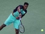 Gael Monfils of France against Learner Tien of the United States during their Men's Singles Second Round match on Day Five of the 2026 US Open at USTA Billie Jean King National Tennis Center (Getty Images)