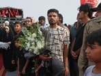 Mourners attend a mass funeral for people killed when, according to Iranian media and a rights group, a US missile struck a home where a wedding was being held in Kuhestak, southern Iran, Thursday, Sept. 3, 2026.