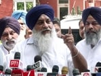 The SAD also demanded an independent probe into the allegations that Mann’s wife Gurpreet Kaur sought  <span class='webrupee'>₹</span>5 crore to suppress a rape case. (HT FILE)