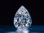 The pear-shaped 203.04-carat De Beers Millennium Star. The diamond on your finger formed long before the dinosaurs. It holds within it the story of changes it encountered, and all that it has been through. This is part of what makes each one unique.