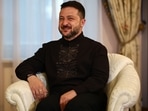 Ukraine's President Volodymyr Zelensky during a meeting
