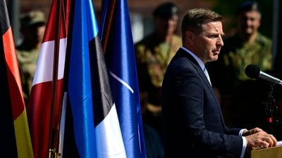 Hanno Pevkur has been facing calls to resign after the Estonian Prosecutor’s Office opened a criminal investigation into the ammunition procurement process. (AFP)