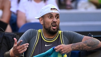 Australia tennis star Nick Kyrgios has been handed a one-month suspension for cocaine use. (AFP) Australia tennis star Nick Kyrgios has been handed a one-month suspension for cocaine use. (AFP)