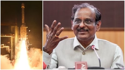ISRO chief V Narayanan described the mission as a “historical achievement” and explained why EOS-05 represented a major step forward for India’s space programme. (ISRO/PTI) ISRO chief V Narayanan described the mission as a “historical achievement” and explained why EOS-05 represented a major step forward for India’s space programme. (ISRO/PTI)
