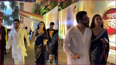 নন্দনে রাজ ও শুভশ্রী।