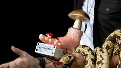 Ig Nobel Prize was ceremony held in the Zurich Convention Center in Zurich, Switzerland, on Thursday, Sept 3, 2026. (AP) Ig Nobel Prize was ceremony held in the Zurich Convention Center in Zurich, Switzerland, on Thursday, Sept 3, 2026. (AP)