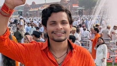 Swatantra Bhardwaj describes himself as a “Swatantra Sanatani Yodha” on his profile. (Instagram/ bhardwaj_swatantra_official)