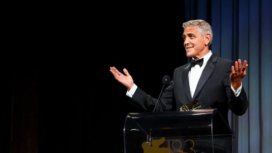 George Clooney targets autocrats and 'people with most money' at Venice