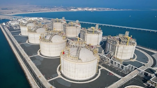 This undated handout photograph shows a view of an oil facility in Kuwait City. Oil has long been the bedrock for the tiny Gulf state's economy, where more than 90 percent of government revenue and nearly all export earnings rely on reliable crude sales. The country is also home to roughly six percent of total oil reserves globally. (Photo by Kuwait Petroleum Corporation (KPC) / AFP)