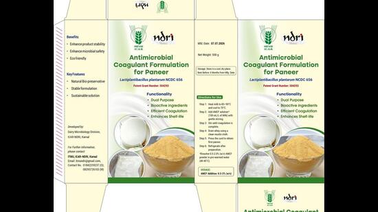 Pradip Behare from the NDRI’s dairy microbiology division developed the AMCF technology, which has been granted a patent. (HT Photo)