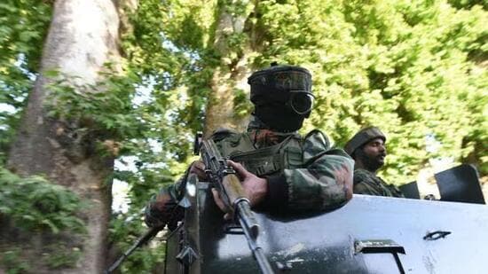 Security forces killed an unidentified terrorist during an encounter in the Budgam district. (HT File)