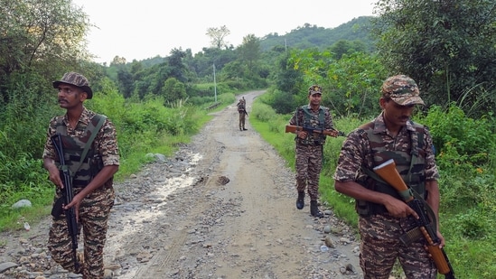 File photo of security forces conducting a search operation. (Photo for representation)
