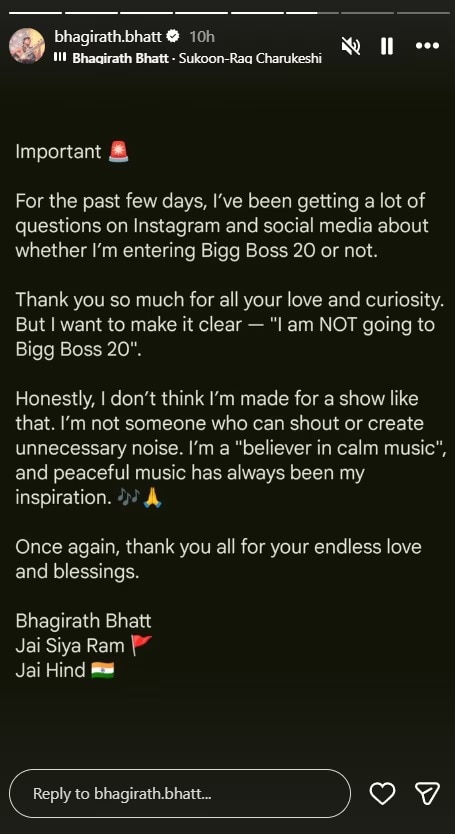 Bhagirath Bhatt via Instagram. Bhagirath Bhatt via Instagram.