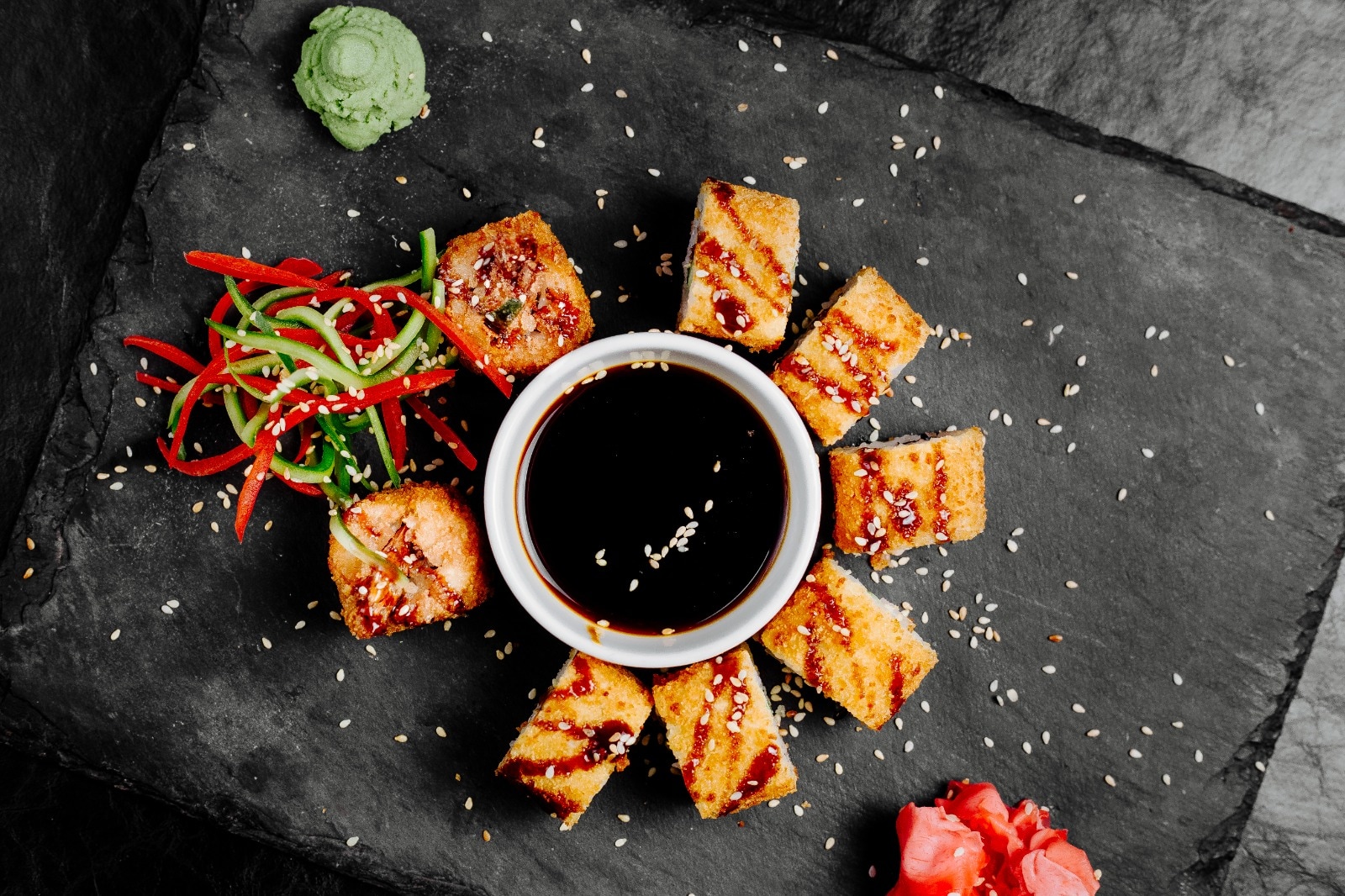 Crispy lotus stem with sweet chilli and sesame recipe. (Le Meridian) Crispy lotus stem with sweet chilli and sesame recipe. (Le Meridian)