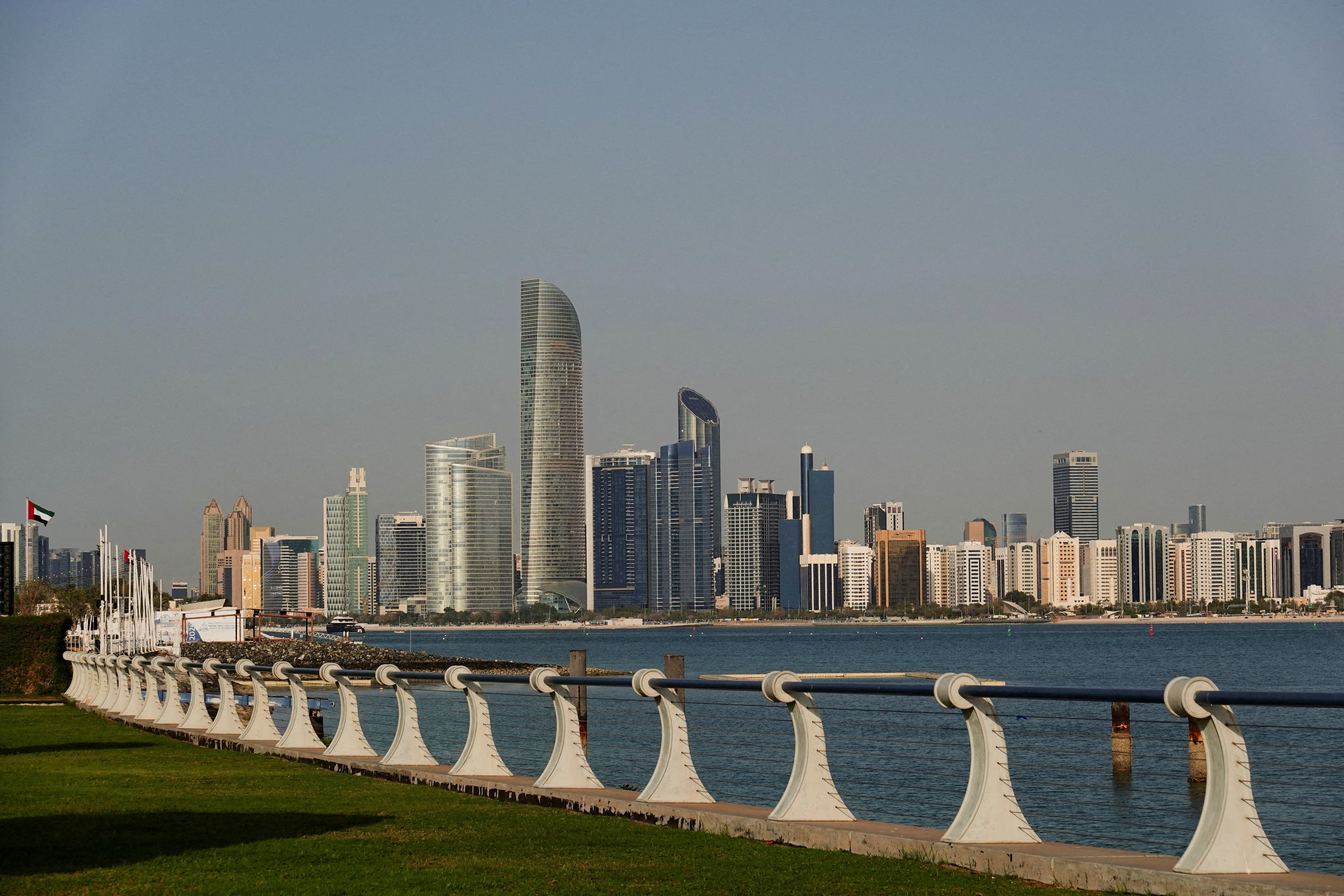 Abu Dhabi Skyline, United Arab Emirates, February 28, 2026. (REUTERS)