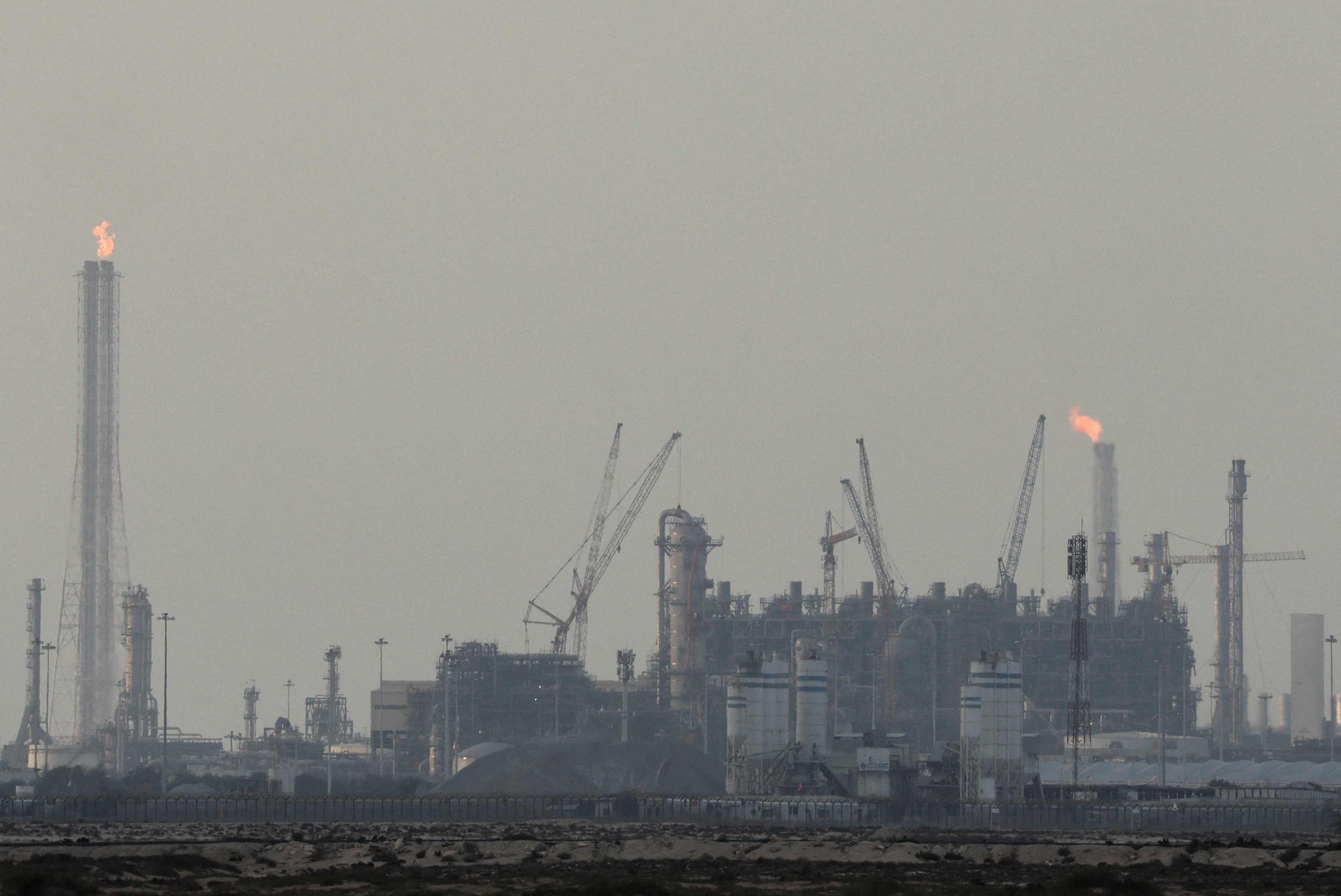 QatarEnergy's liquefied natural gas (LNG) production facilities, amid the US-Israeli conflict with Iran, in Ras Laffan Industrial City, March 2, 2026. (REUTERS)