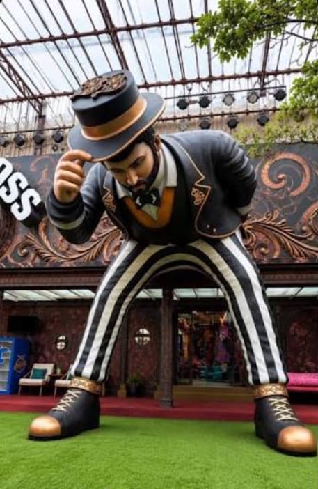The Mad hatter inside the BB 20 house