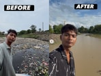 'Bittu Tabahi’ first came into the spotlight after posting before-and-after images and videos of the river online.