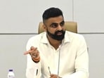 Dudi, who heads the special task force formed by deputy chief minister Sunetra Pawar on Friday to address infrastructure issues in Hinjewadi, chaired the panel’s first meeting on Friday. (HT PHOTO)