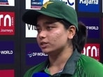 Fatima Sana, the captain of the Pakistan women's team. Fatima Sana, the captain of the Pakistan women's team.