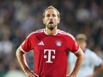 Harry Kane is on Bayern Munich’s bench against Schalke, with Vincent Kompany rotating his squad after Kane’s busy start.. (AP Photo/Martin Meissner)