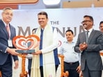 Maharashtra Chief Minister Devendra Fadnavis being felicitated with a memento by The Magnum Ice Cream Company’s Executive Director (CFO) Abhijit Bhattacharya during the inauguration of The Magnum Ice Cream Company’s Global Capability Centre (GCC), in Pune on Friday. (@CMOMaharashtra X)