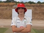 Sam Bodoano completed a 100km run-up to deliver a ball.