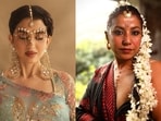 The traditional dot is getting bigger and more elaborate, with pearls, metals, stones and designs that stretch across the forehead and nose.