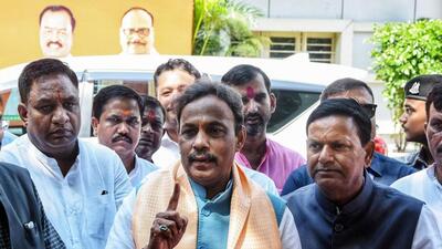 BJP national general secretary and Uttar Pradesh state incharge Vinod Tawde speaks to the media at the party office in Lucknow on Saturday. (ANI PHOTO) BJP national general secretary and Uttar Pradesh state incharge Vinod Tawde speaks to the media at the party office in Lucknow on Saturday. (ANI PHOTO)