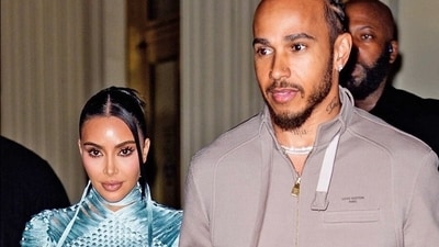 Kim Kardashian and Lewis Hamilton