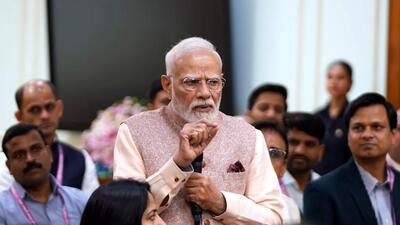 PM Modi told teachers to preserve childhood innocence, nurture curiosity and help children move away from excessive screen use through sports and creativity. (@NarendraModi) PM Modi told teachers to preserve childhood innocence, nurture curiosity and help children move away from excessive screen use through sports and creativity. (@NarendraModi)
