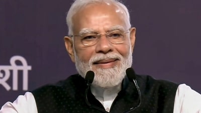 Prime Minister Narendra Modi addresses the centenary celebrations of Shri Ram College of Commerce (SRCC), in New Delhi. (@NarendraModi)