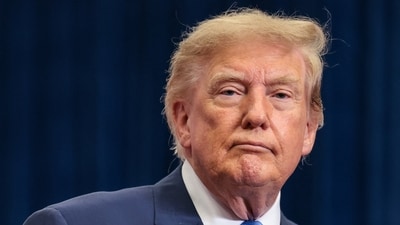 Donald Trump has gone beyond efforts to stop unauthorised disclosures, calling media coverage critical of the US handling of the Iran war and its weapons shortages “treasonous” (REUTERS)