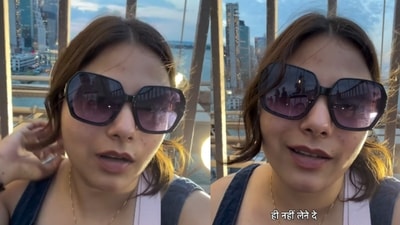 An Indian woman was left frustrated by the crowds after visiting New York’s iconic Brooklyn Bridge. (Instagram/n__sees) An Indian woman was left frustrated by the crowds after visiting New York’s iconic Brooklyn Bridge. (Instagram/n__sees)