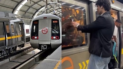 In a statement posted on Instagram, the DMRC said such filming could inconvenience or injure other passengers and could also result in damage to the mobile phones being used. (HT and Instagram@nikhilkochar) In a statement posted on Instagram, the DMRC said such filming could inconvenience or injure other passengers and could also result in damage to the mobile phones being used. (HT and Instagram@nikhilkochar)