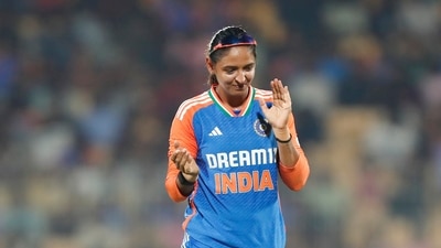 Harmanpreet Kaur becomes the first cricketer to captain a team in 150 T20Is. (X Images) Harmanpreet Kaur becomes the first cricketer to captain a team in 150 T20Is. (X Images)