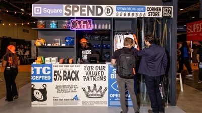 A booth at the 2026 Bitcoin Conference in Las Vegas, Nev., in April. A booth at the 2026 Bitcoin Conference in Las Vegas, Nev., in April.