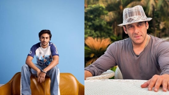 Arhaan Khan and Salman Khan