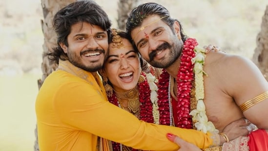 Rashmika Mandanna is married to Anand Deverakonda's brother, Vijay Deverakonda.