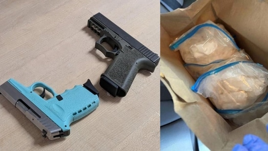 More than 40 pounds of methamphetamine as well as three firearms and more than $10,000 in cash were seized from Singh's apartment. 