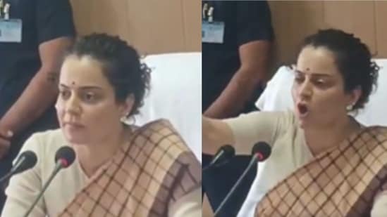 In a video from the meeting doing the rounds online, Ranaut is heard taking officials to task over what she described as delays in using public money.