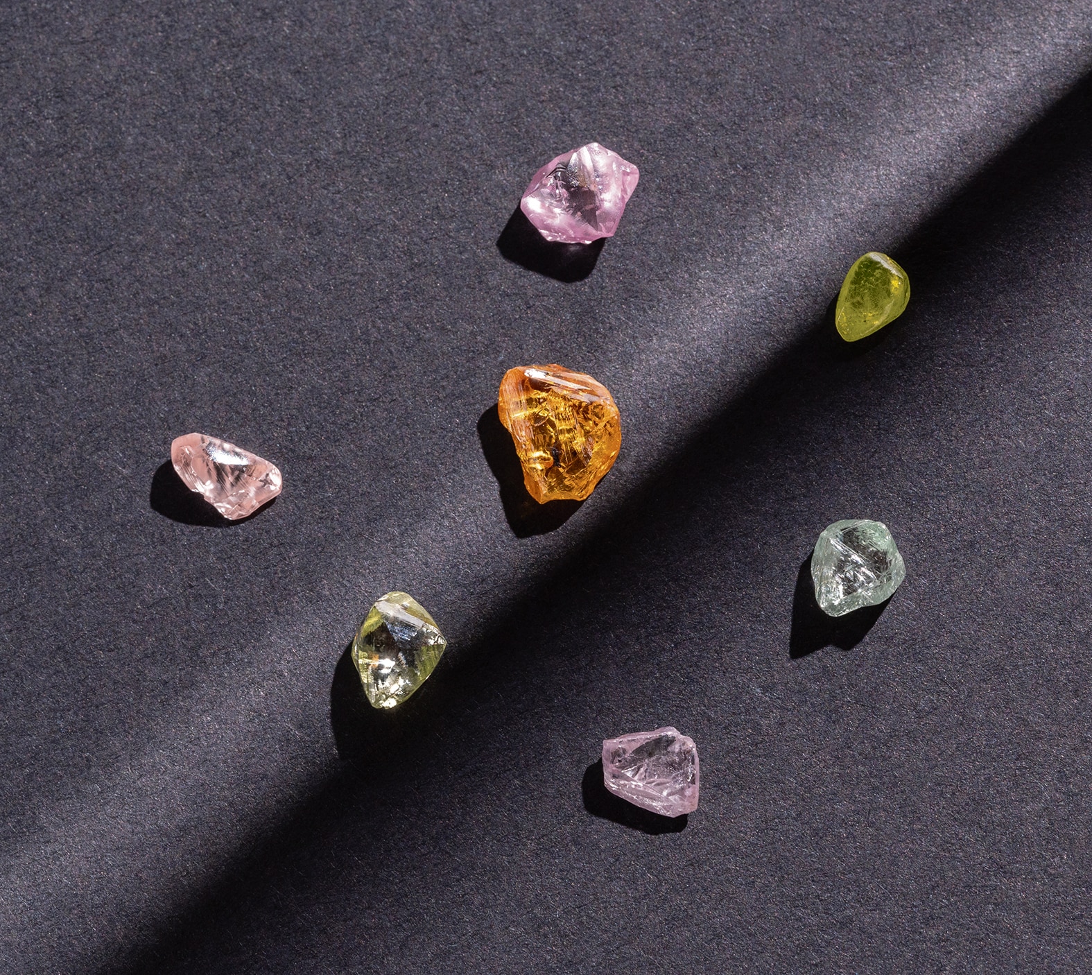 The colour of a natural diamond tells a story too; yellow, for instance, is caused by the presence of the guest element nitrogen in the crystal. The colour of a natural diamond tells a story too; yellow, for instance, is caused by the presence of the guest element nitrogen in the crystal.