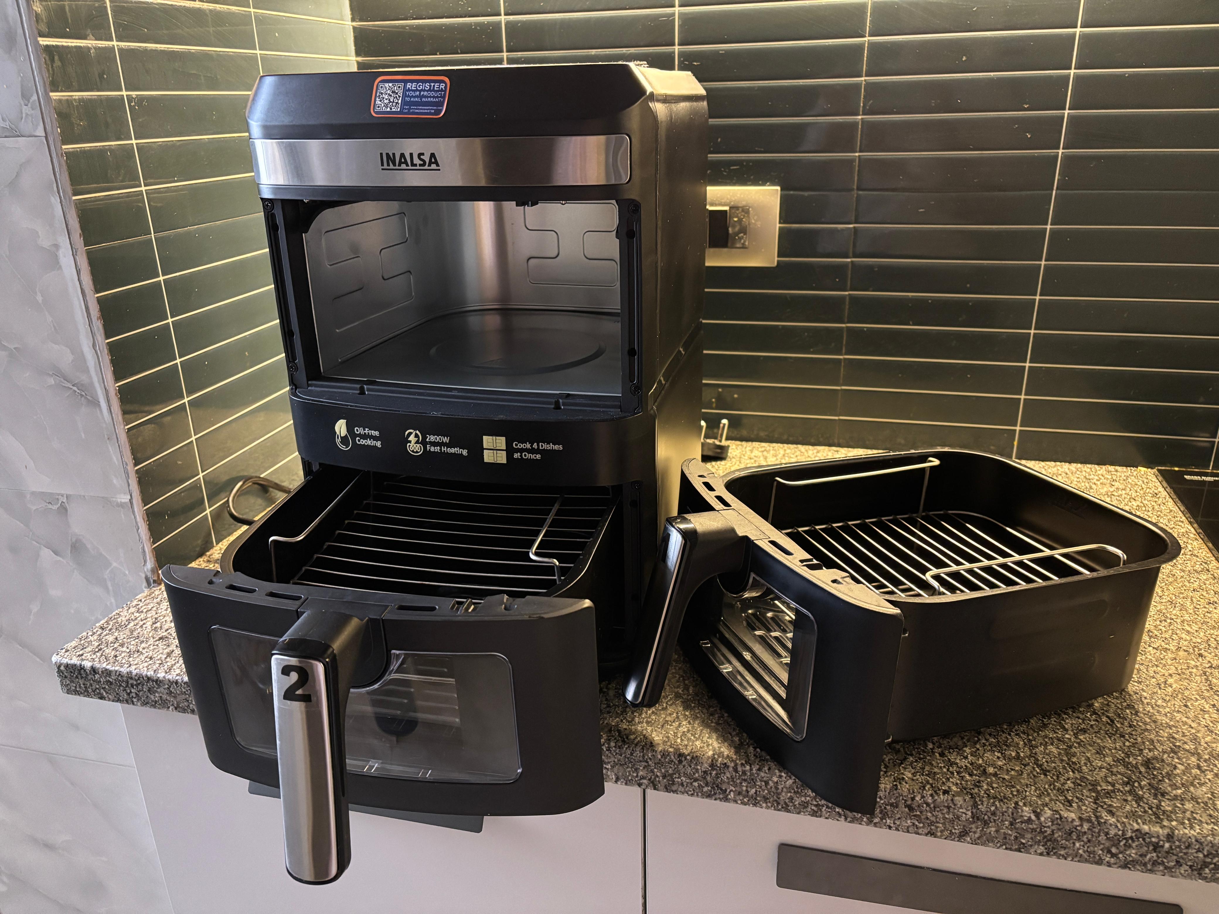 Inalsa NutriFry DuoSlim air fryer review. (Aishwarya Faraswal - HT) Inalsa NutriFry DuoSlim air fryer review. (Aishwarya Faraswal - HT)