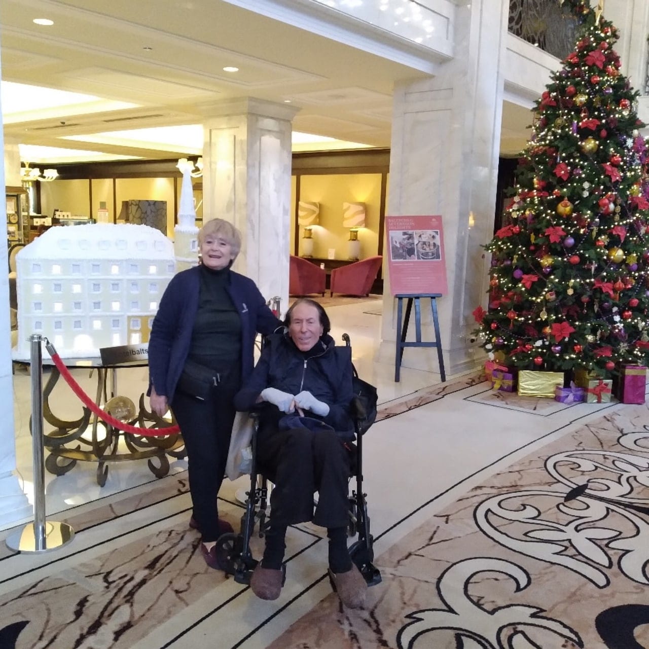 Allan Goldman and Natalia Vostrikova at a hotel in Moscow in December 2021. Allan Goldman and Natalia Vostrikova at a hotel in Moscow in December 2021.
